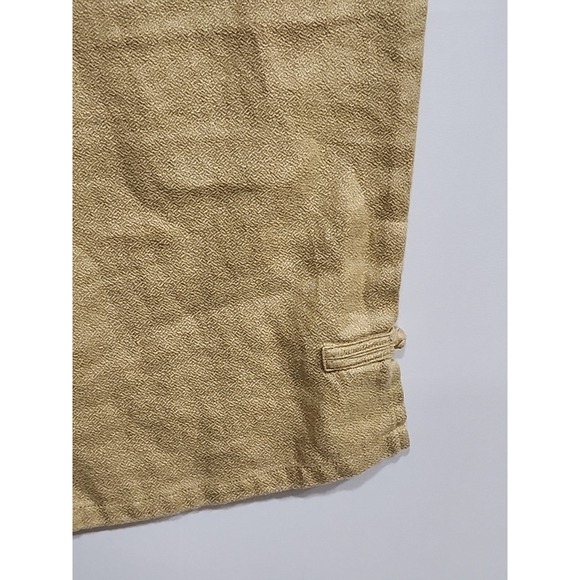 J. Jill Linen Pants‎ Womens Medium Khaki, 27 Inseam Wide Leg Boho Elastic Waist - Picture 5 of 16